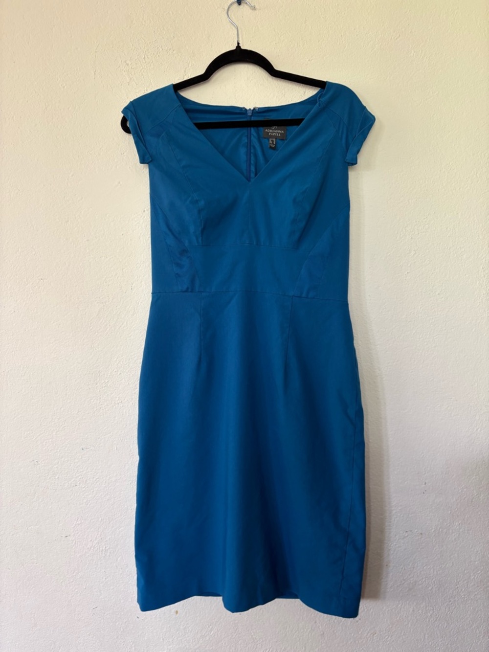 Adrianna Papell Blue Sheath Dress
